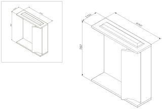 Зеркало-шкаф Am.Pm Like M80MPR0651WG правый 65 см белый